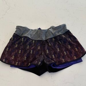 MPG Gray and Purple Athletic Shorts